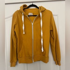 Doublju Mustard Yellow Fleece Hoodie